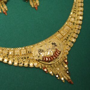 22kt hallmarked necklace with earrings