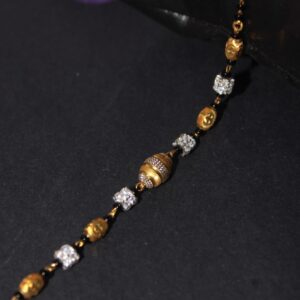 22K Hallmarked Trendy Mangalsutra Bracelet For Women
