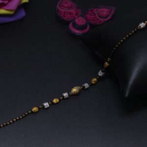 22K Hallmarked Trendy Mangalsutra Bracelet For Women