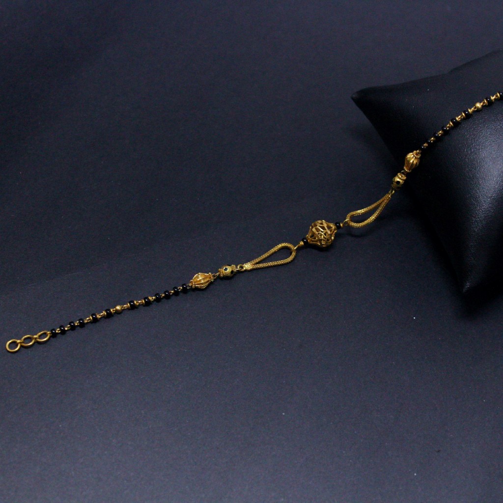 22K Hallmarked Fancy Mangalsutra Bracelet