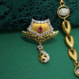916 hallmarked fancy necklace with stunning earrings