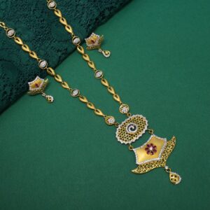 916 hallmarked fancy necklace with stunning earrings