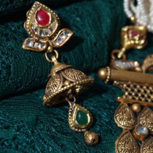 916 hallmarked classic jaisalmeri necklace with earrings