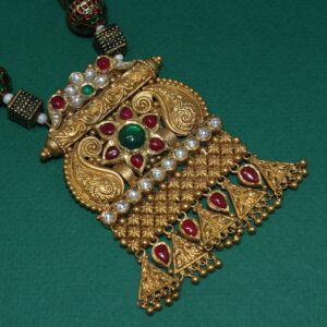 916 hallmarked jaisalmeri necklace with earrings