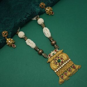 916 hallmarked jaisalmeri necklace with earrings