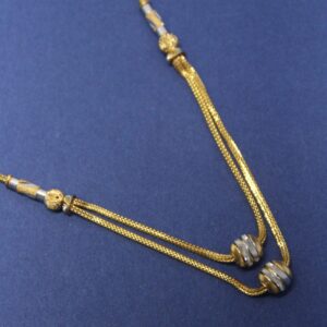 22K HALLMARKED Double line chain