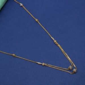 22K HALLMARKED Double line chain