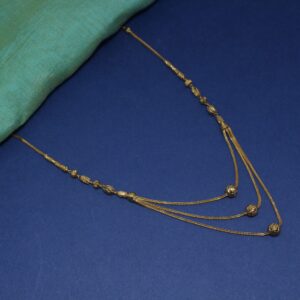22K Hallmarked 3 Line Attractive Chain
