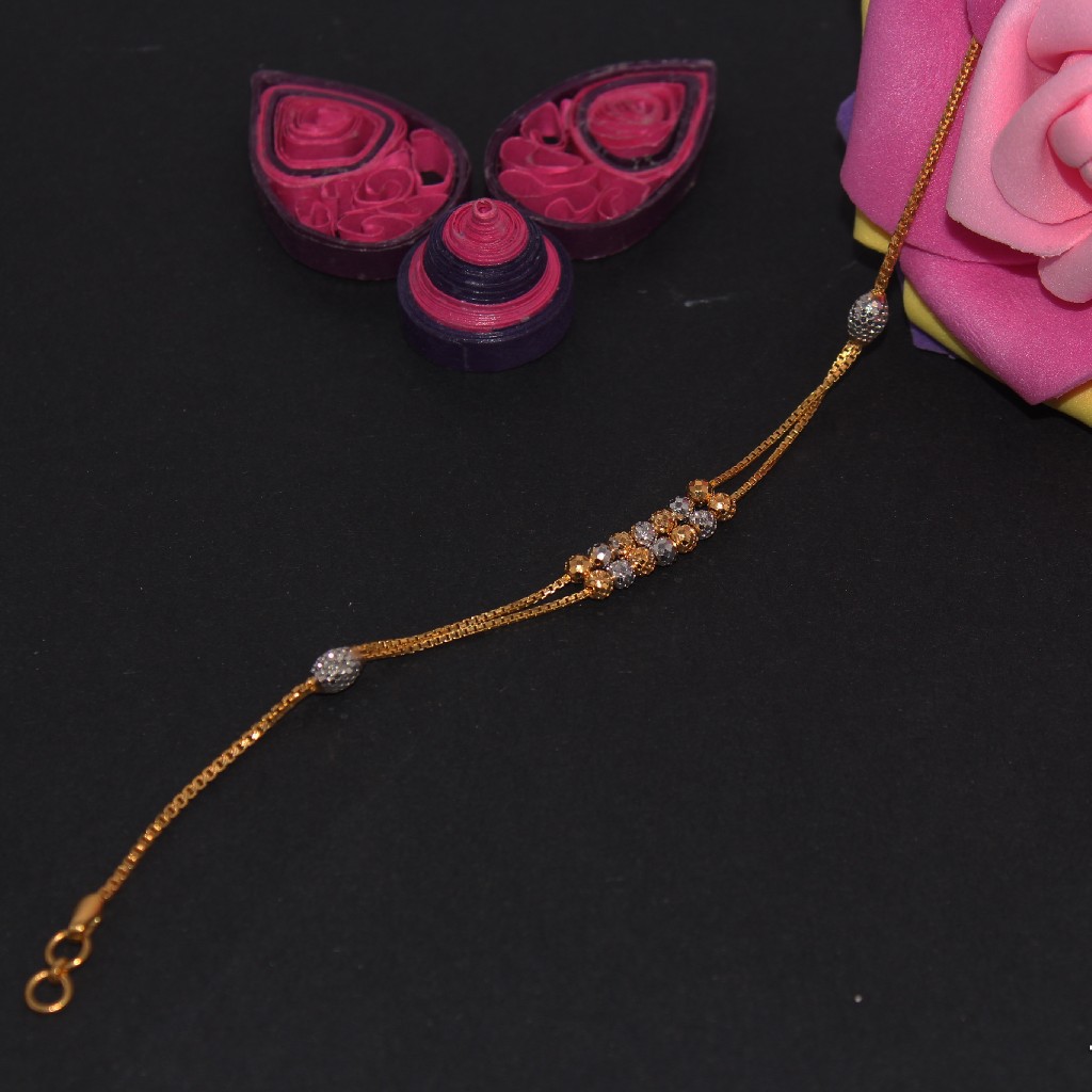 916 hallmarked fancy ladies bracelet