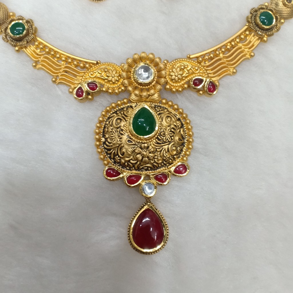 22k antique necklace set - Image 2