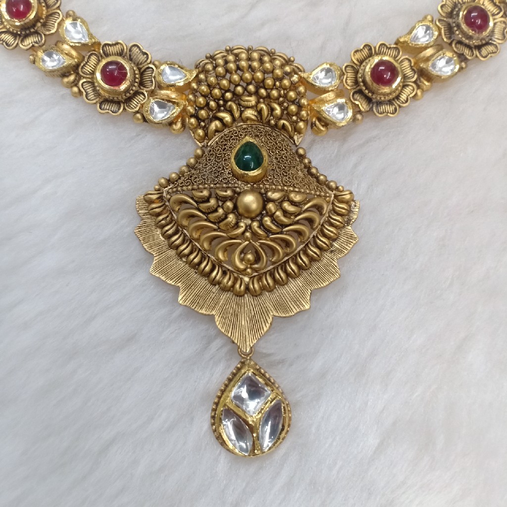 22k antique necklace set - Image 2