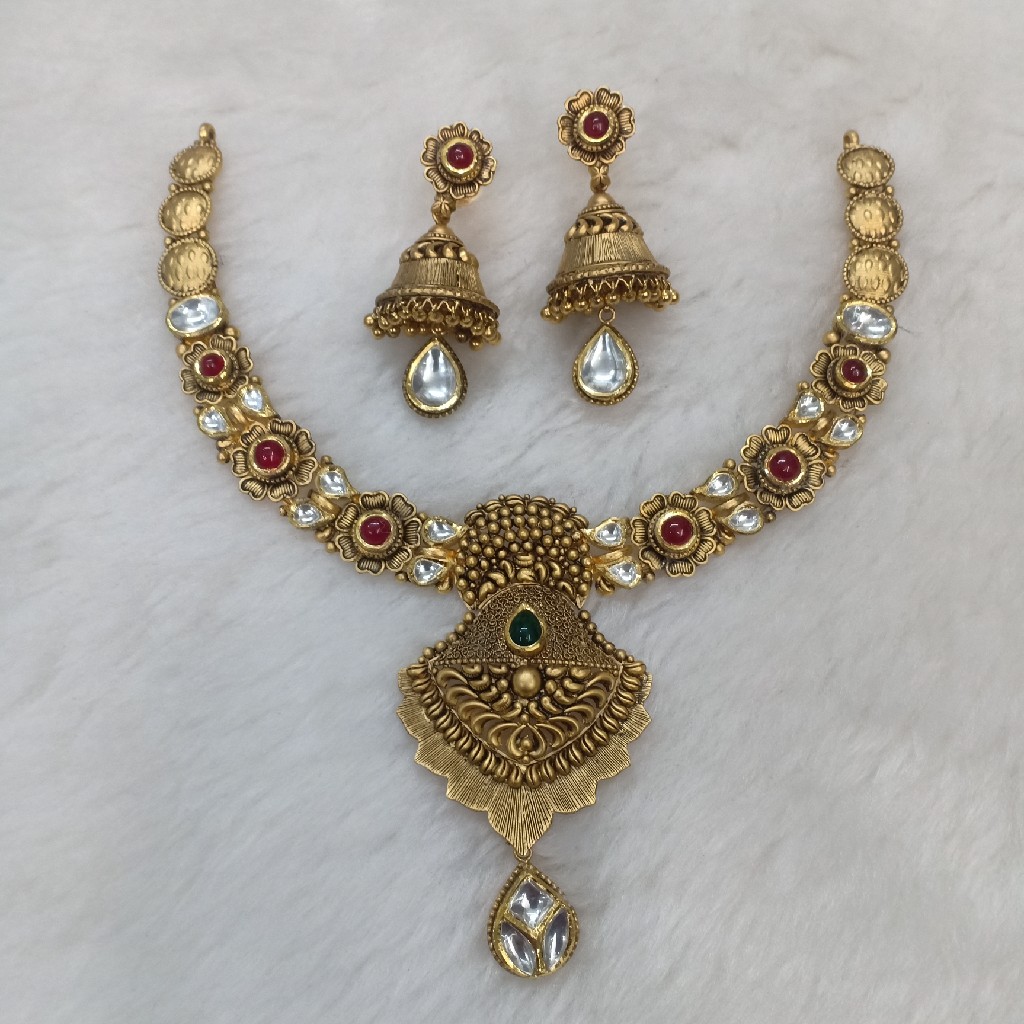 22k antique necklace set