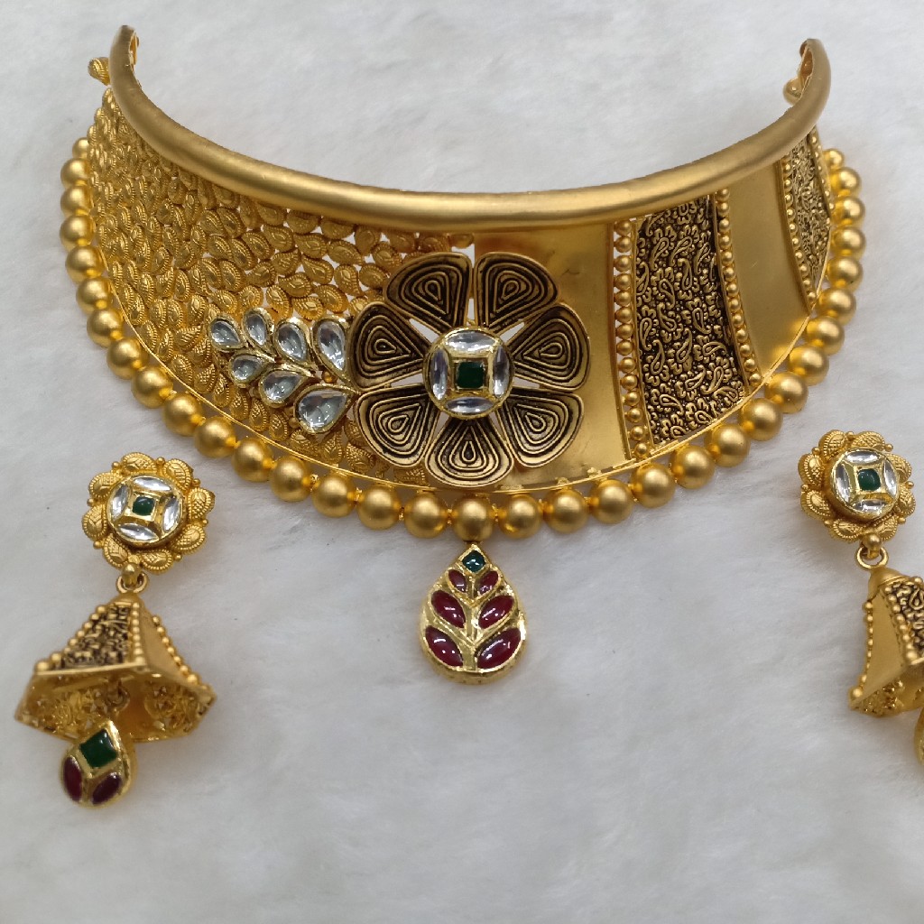 916 antique bikaneri mina Choker set