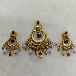 22k  antique pendant set
