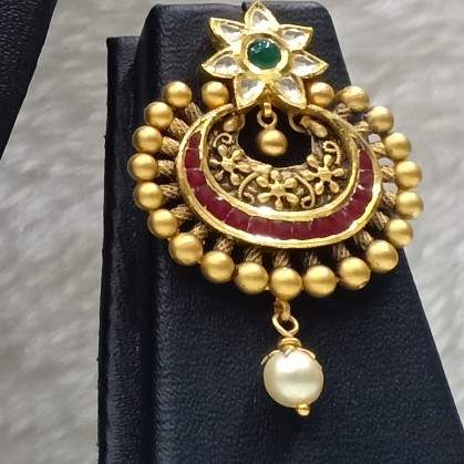 22k antique gold necklace set - Image 4