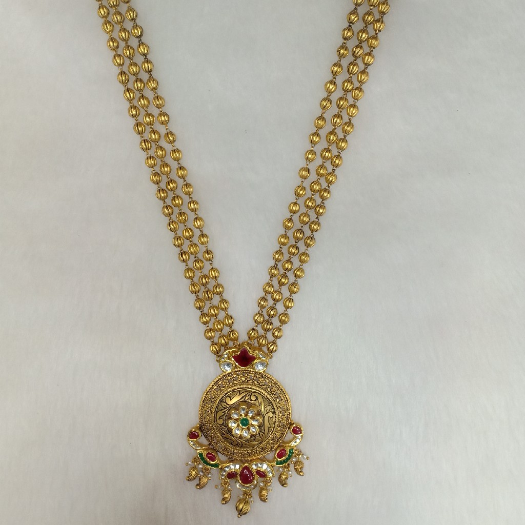 916 Gold antique long set CG1007 - Image 2