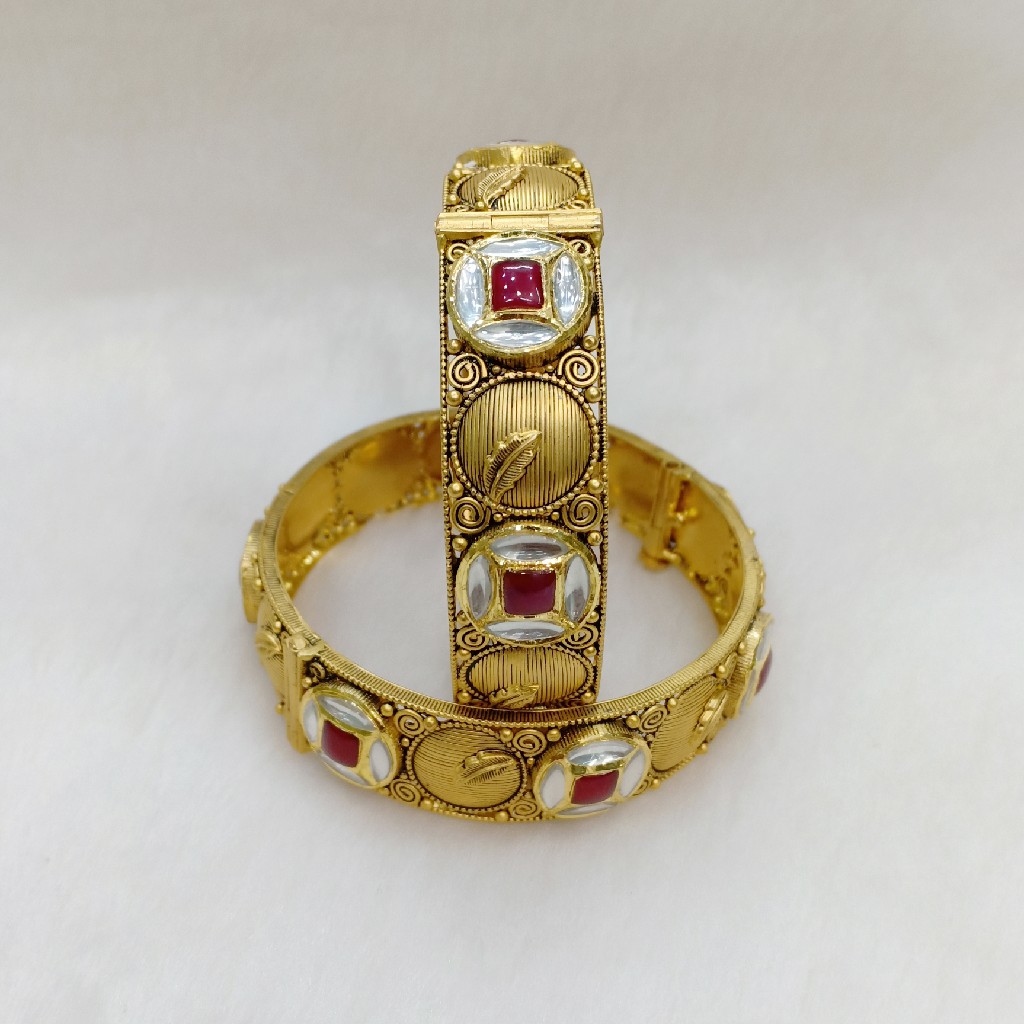 916 gold antique bangles ka1343