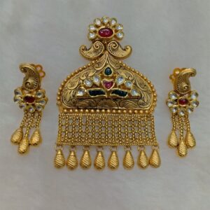 91.6 Gold Antique Pendant Set aps-011