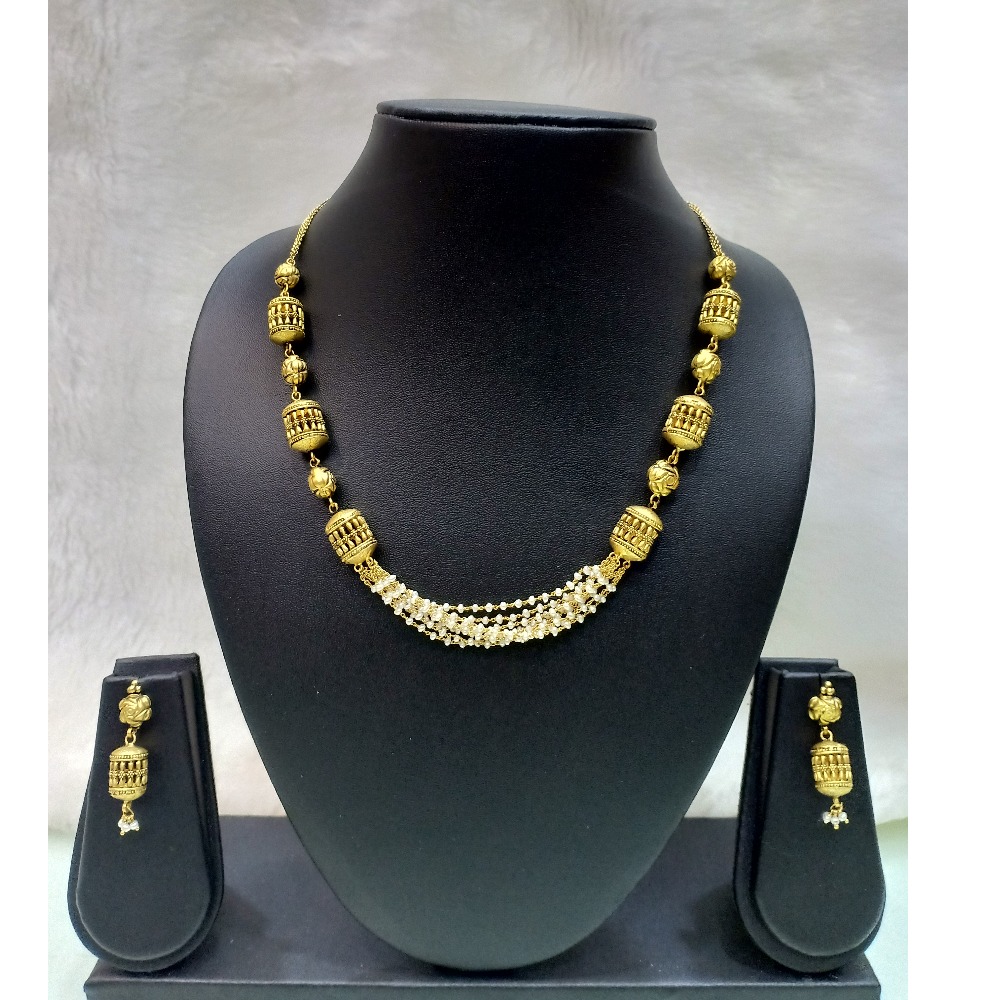916 Gold Exclusive Fancy Antique Mala
