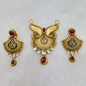 22kT Gold Classic Pendant Set