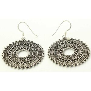925 Oxidise Silver Earrings