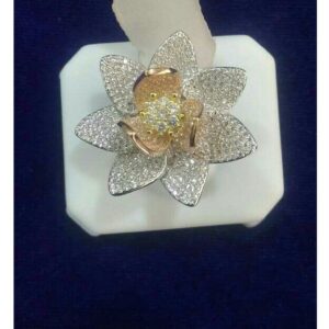 925 Silver Flower Style Ring