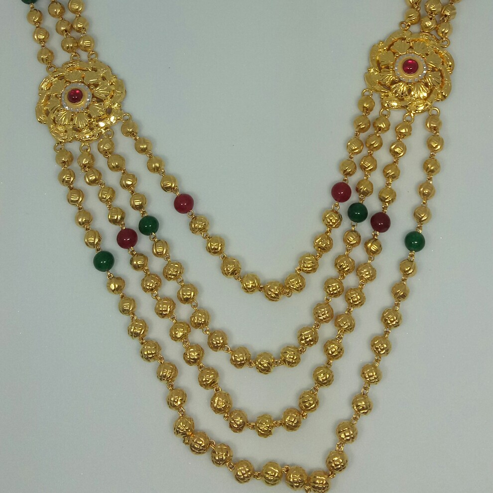 22 CT antique broch mala