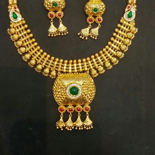 916 gold necklace set