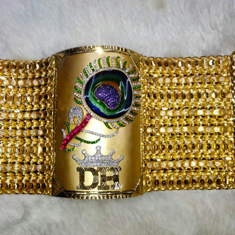 22kt peacock bracelet