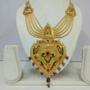 22KT Colored Stone Rabari Sutli