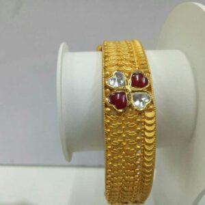 916 Antique Gold Colored Stone Patla