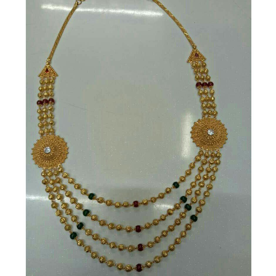 916 Gold Fancy Broch Mala
