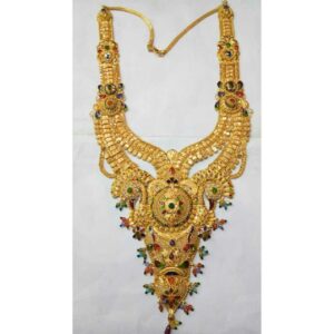 916 Designer Gold Ladies Necklace