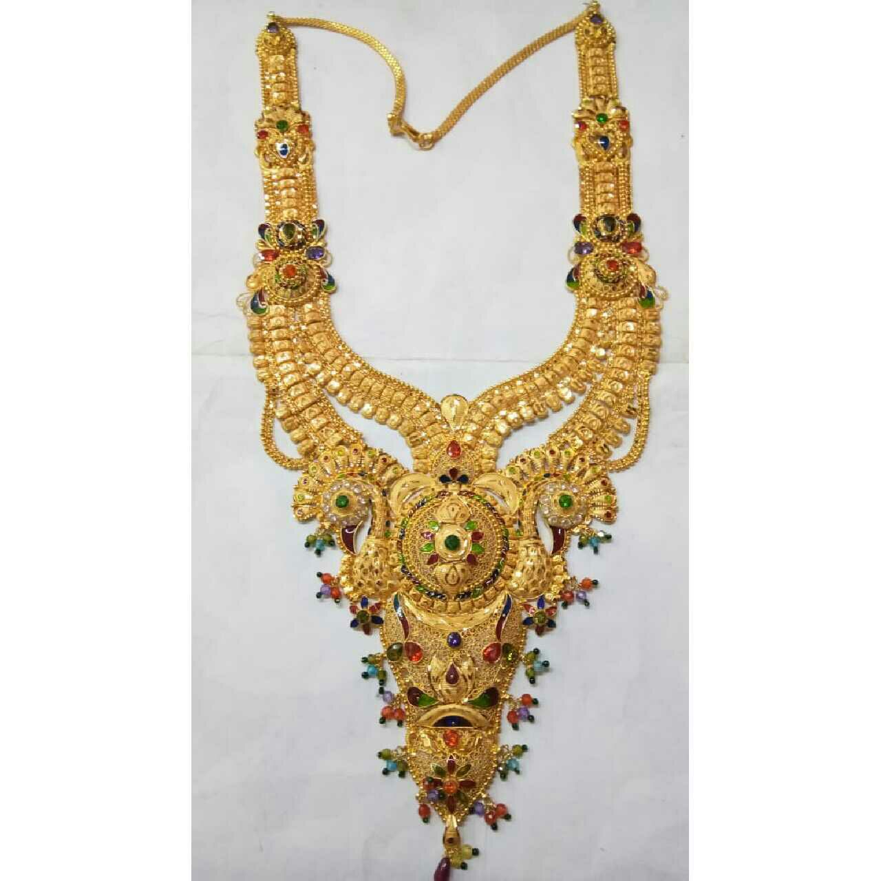 916 Designer Gold Ladies Necklace