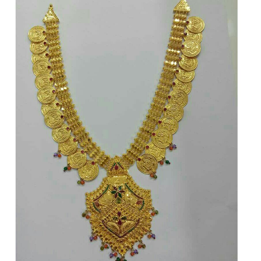Traditional Indian Style 22KT Gold Pai Necklace