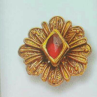 22KT Gold Kundan Ring