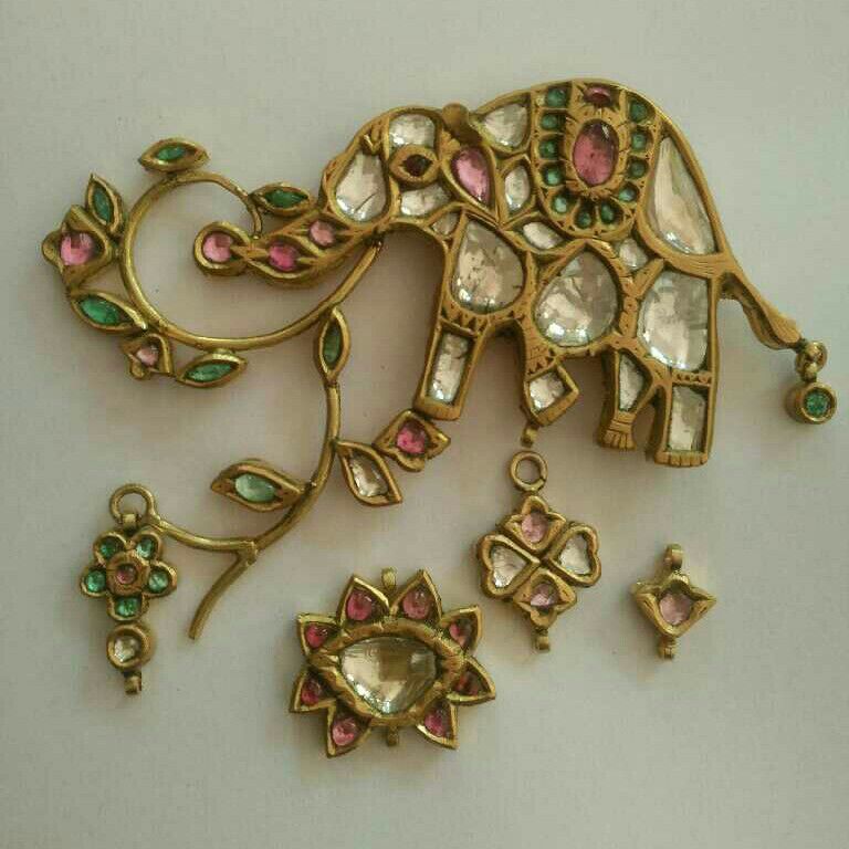 Gold Kundan Jadai Polki Accessories