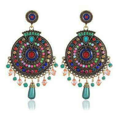 Multi color Fancy Ladies Long Jhumka