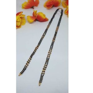 22KT Gold Fancy 2 Line Vertical Mangalsutra Ser