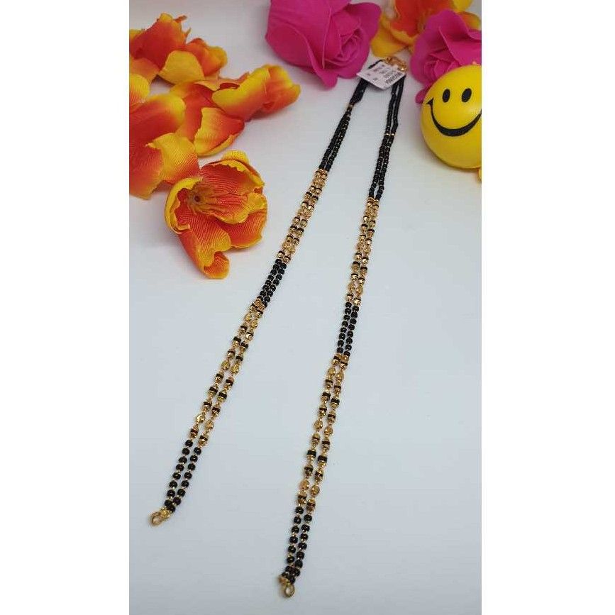 916 Gold Designer Bridal 2 Line Mangalsutra Ser