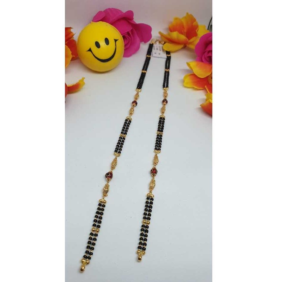 22KT Gold Antique Mangalsutra Ser With Para