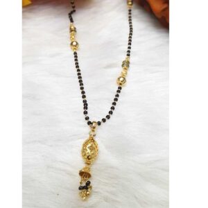 916 Gold Attractive Black Beaded Mangalsutra