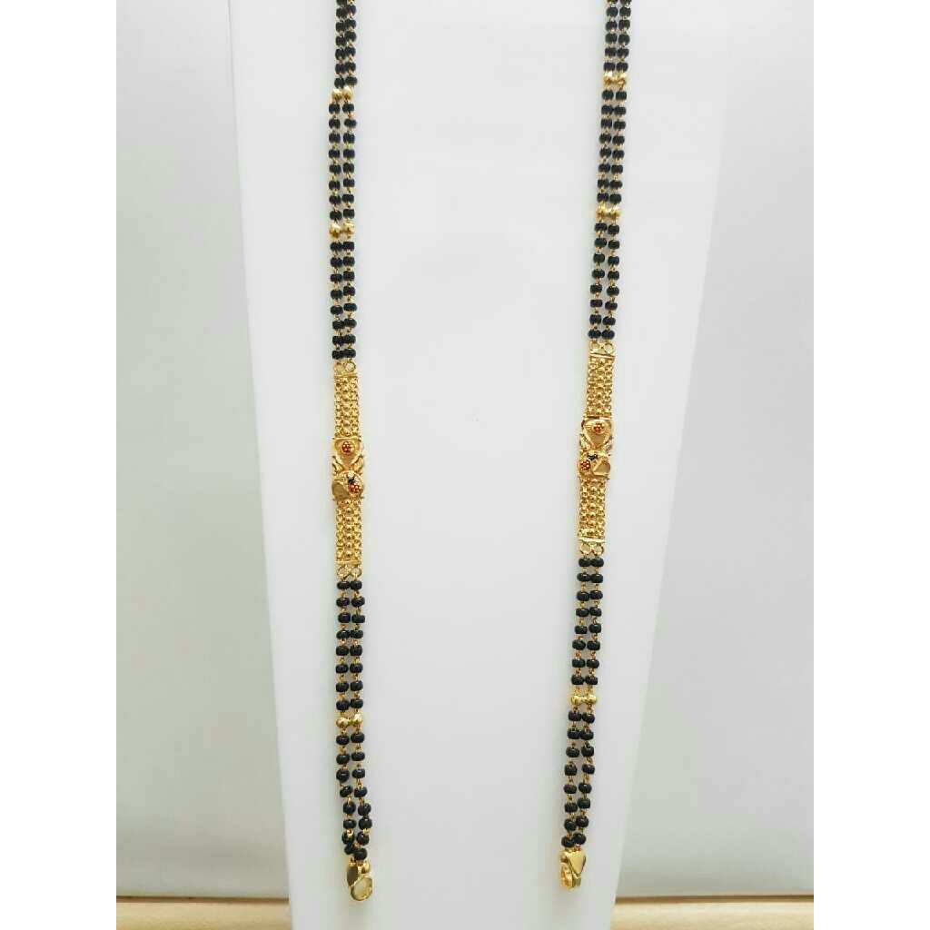22K/916 Gold Double Line Fancy Mangalsutra