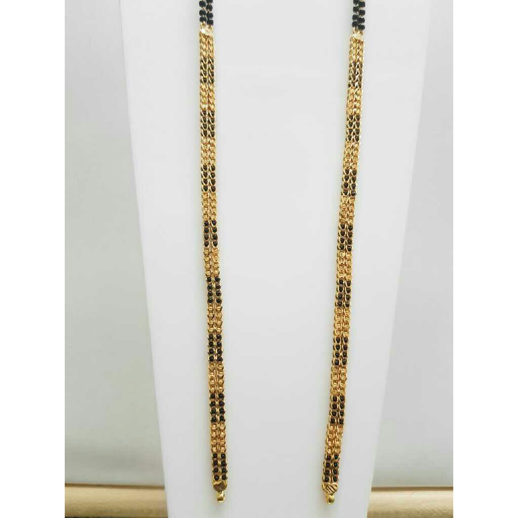 22K/916 Gold Double Line Designer Mangalsutra