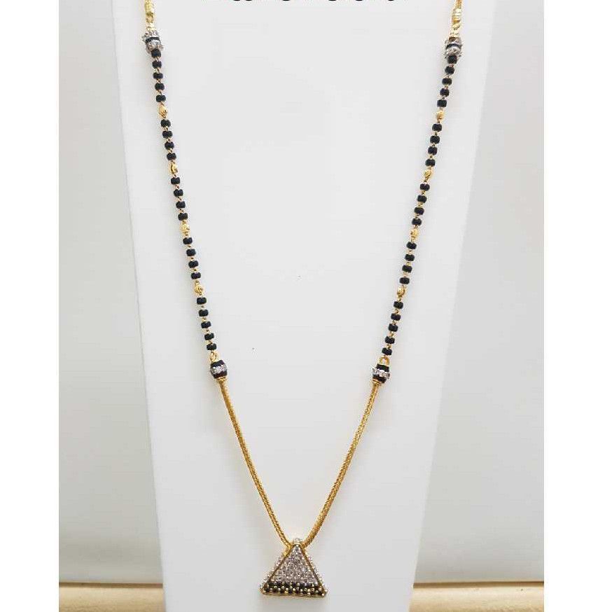 22K/916 Gold triangle pendent mangalsutra
