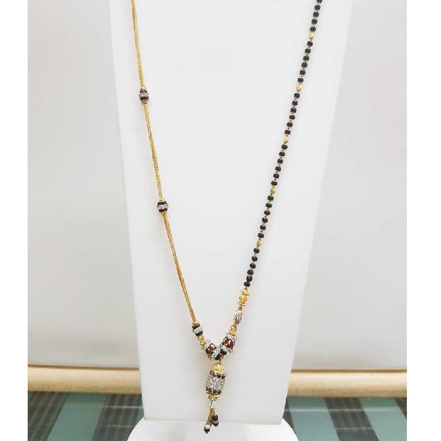 22K/916 Gold half chain and half mangalsutra