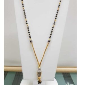 22K/916 Gold half chain and half mangalsutra