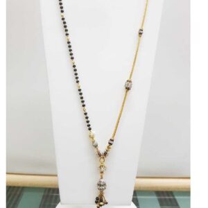 22K/916 Gold one side chain and one side mangalsutra