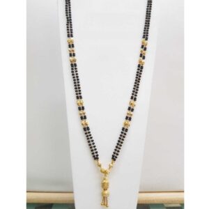 22KT  Gold vertical double sher mangalsutra
