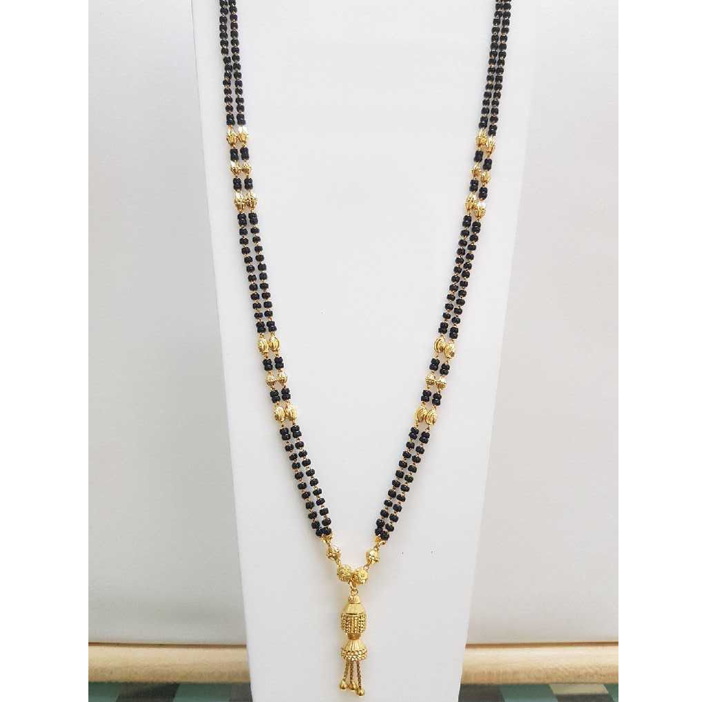 22KT  Gold vertical double sher mangalsutra